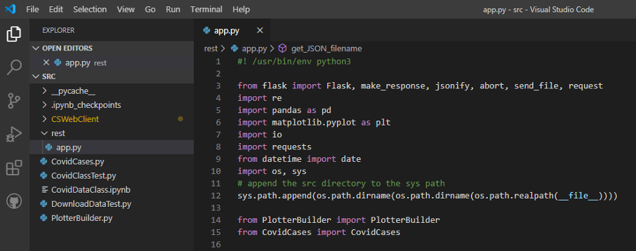 ‘REST API: app.py’
